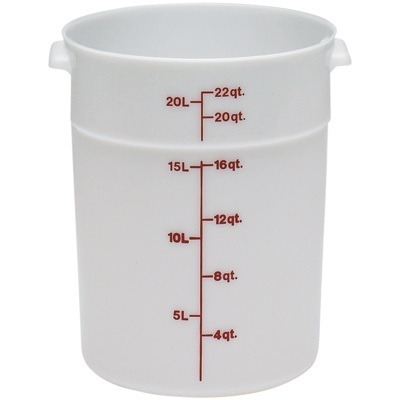 CM RFS22 22 QUART POLY ROUND CONTAINER  6EA/CS